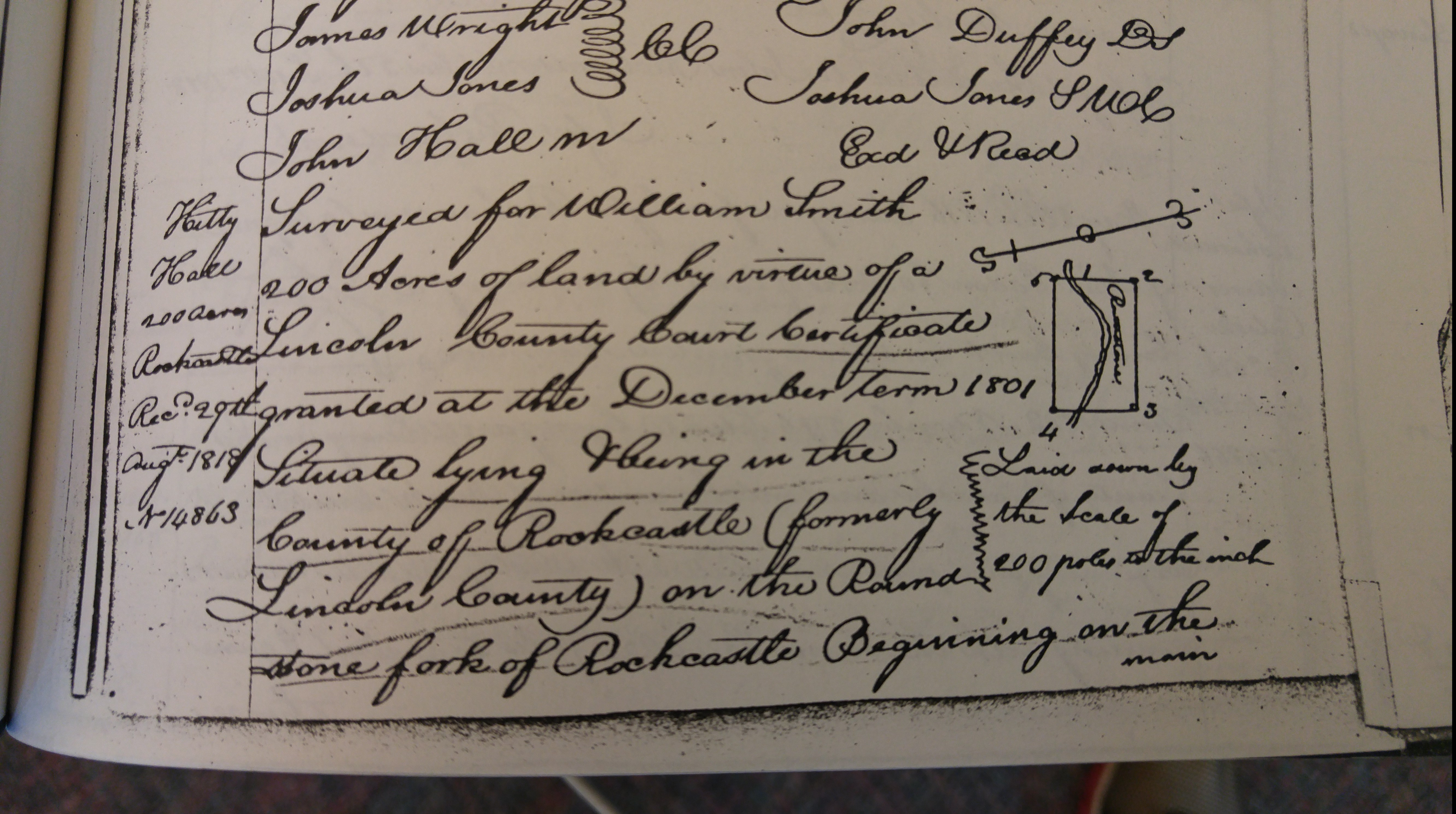 William Smith - 1801 Land Grant - Roundstone Fork
